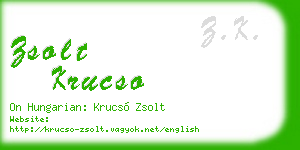 zsolt krucso business card